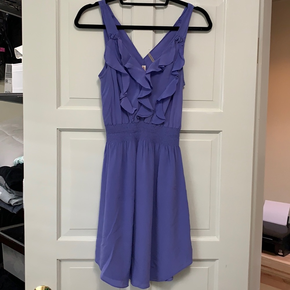 Rebecca Taylor purple silk dress